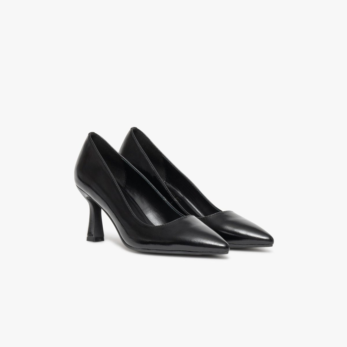 Escarpin en cuir DINA noir, BOCAGE