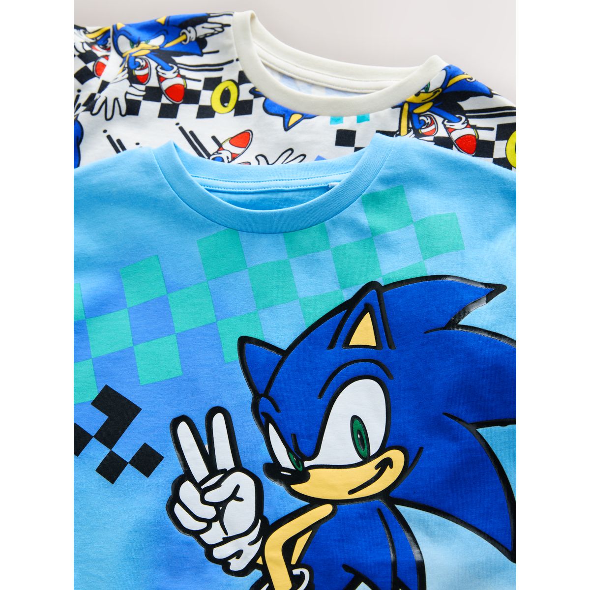 Pyjama short à motif sous licence, lot de 2 sonic bleu et blanc, NEXT