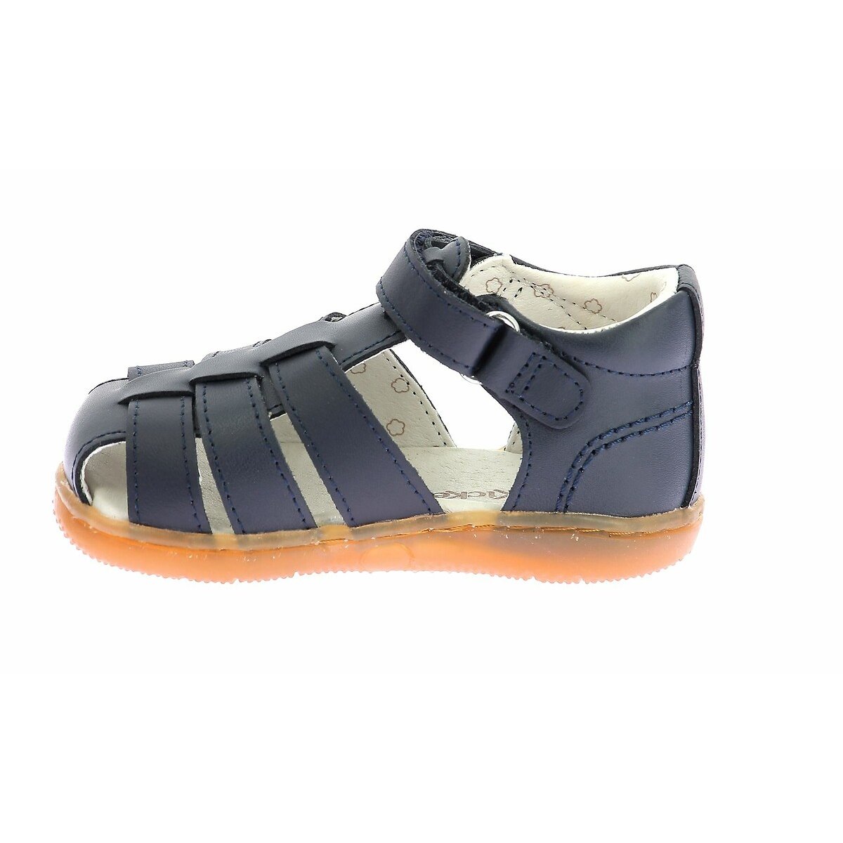 Sandalias cerradas de piel Kick Flo azul marino, KICKERS