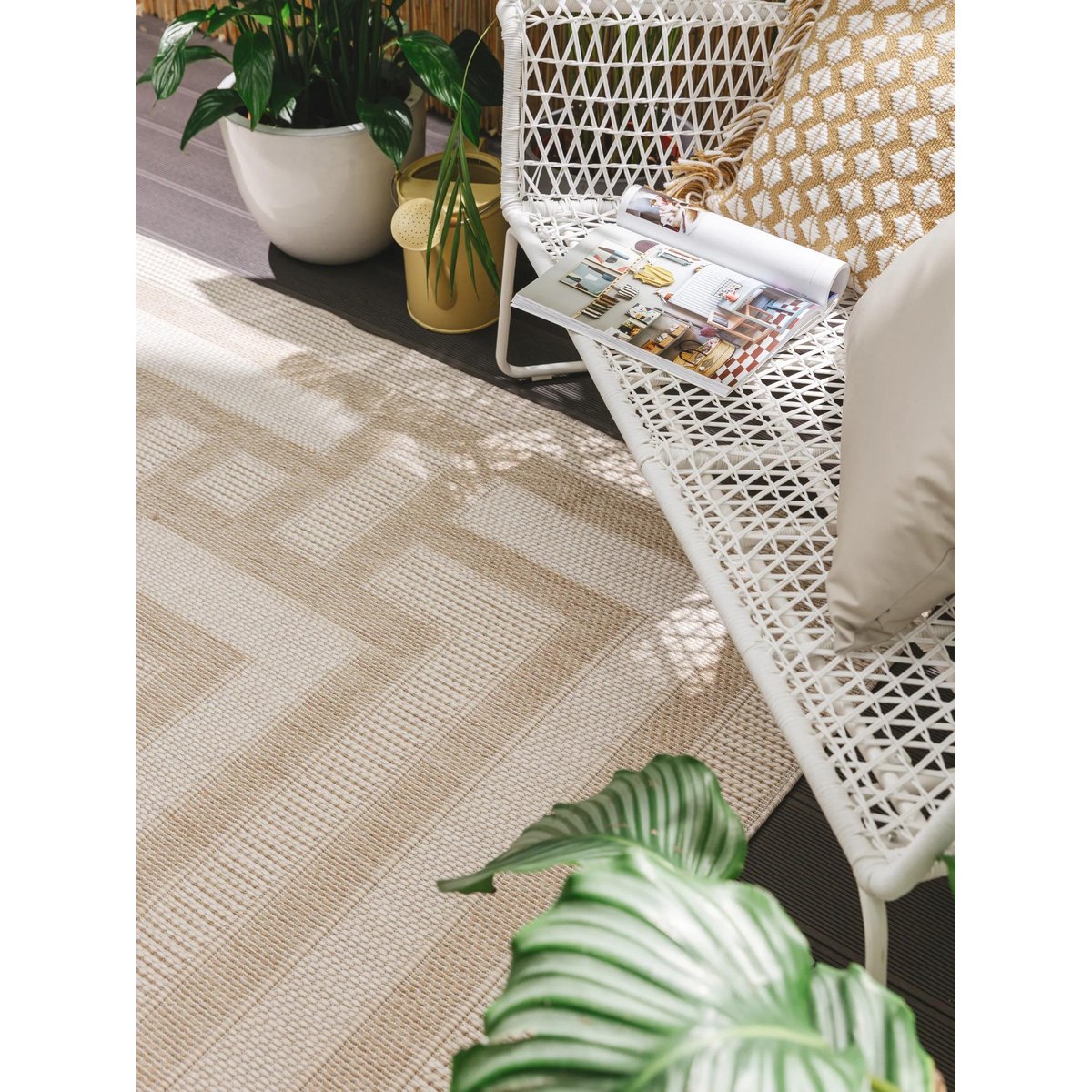 Tapis d'extérieur & intérieur BRONCO crème, BENUTA 