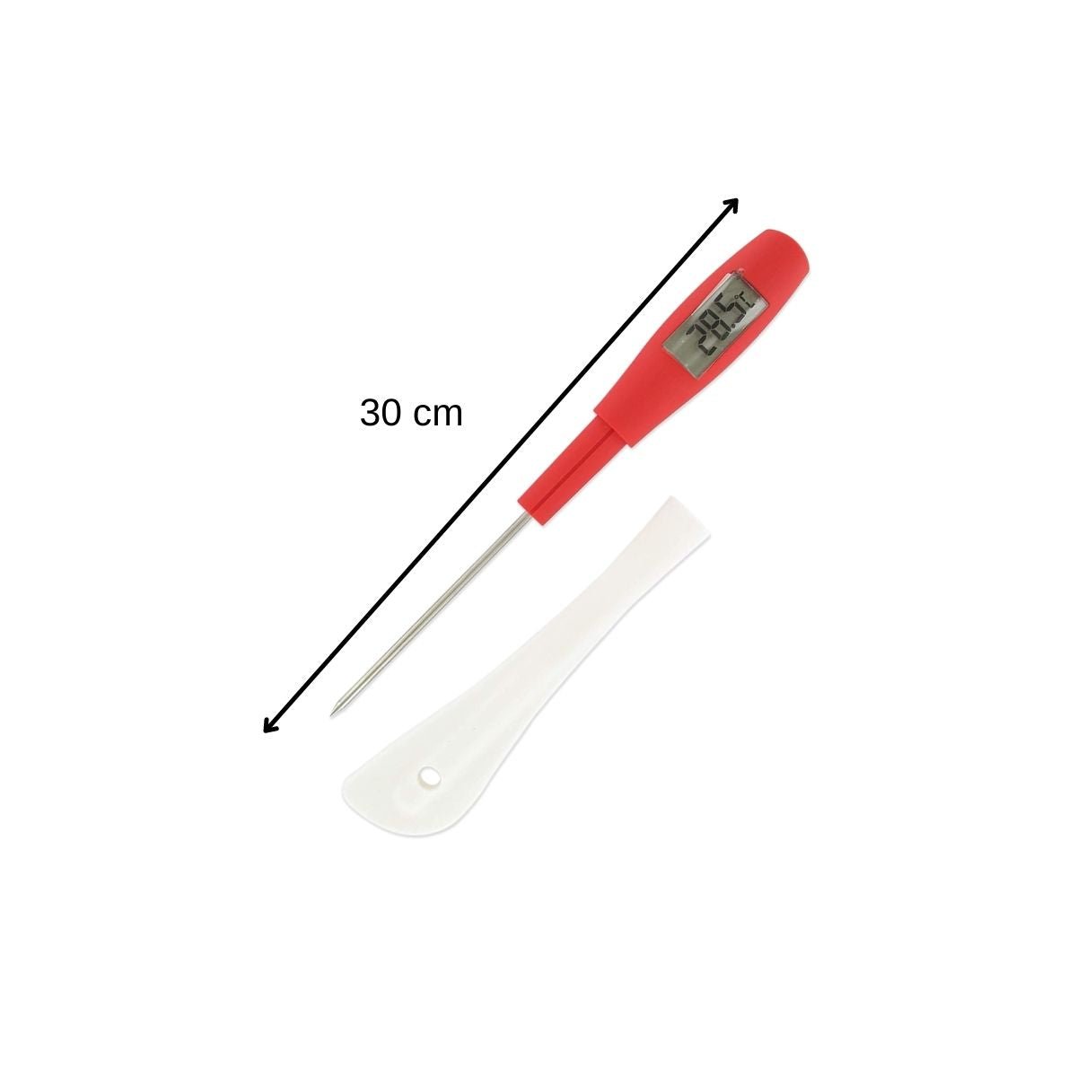 Set de 2 ustensiles spatule et spatule cuisine MULTIFONCTIONS blanc|rouge, FACKELMANN