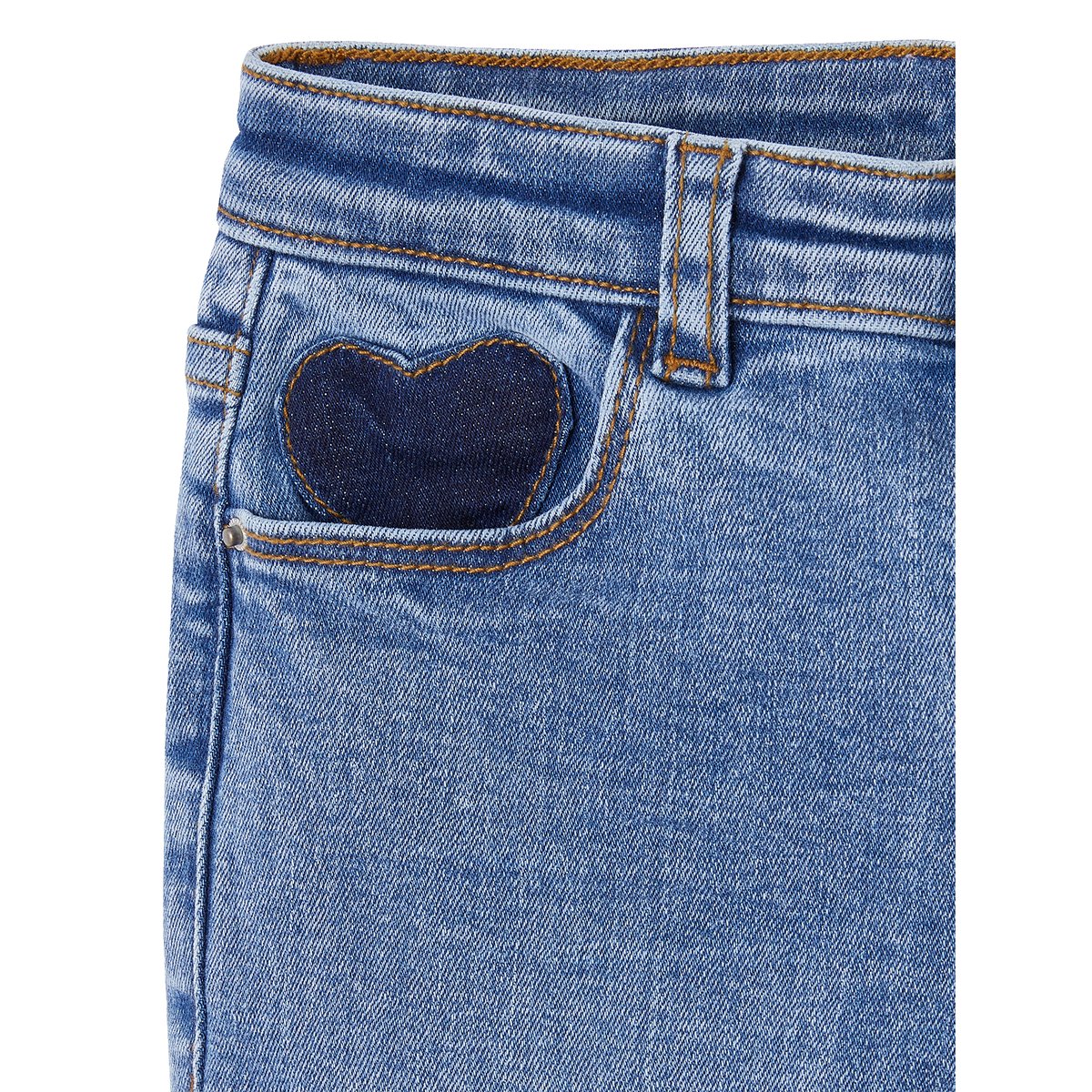 Jean slim morphologik tour de hanches large bleu moyen, VERTBAUDET