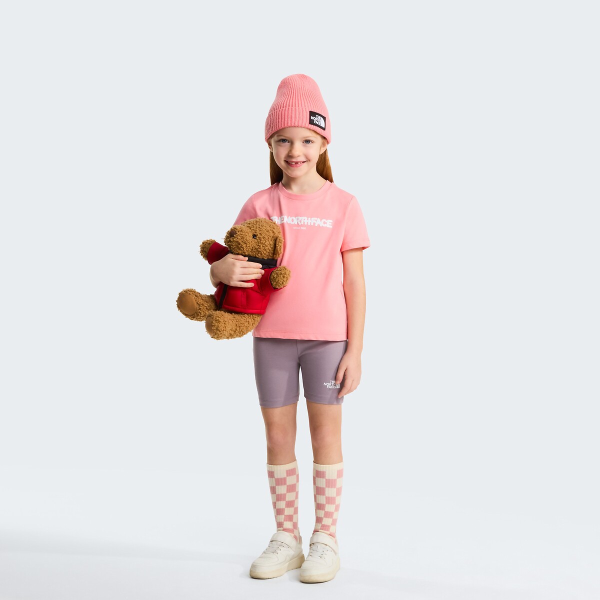 Set T-Shirt und Shorts aus Baumwolle rosa/beige, THE NORTH FACE