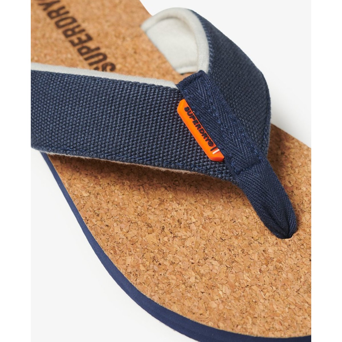 Tongs Graphiques en Liège bleu marine lauren, SUPERDRY