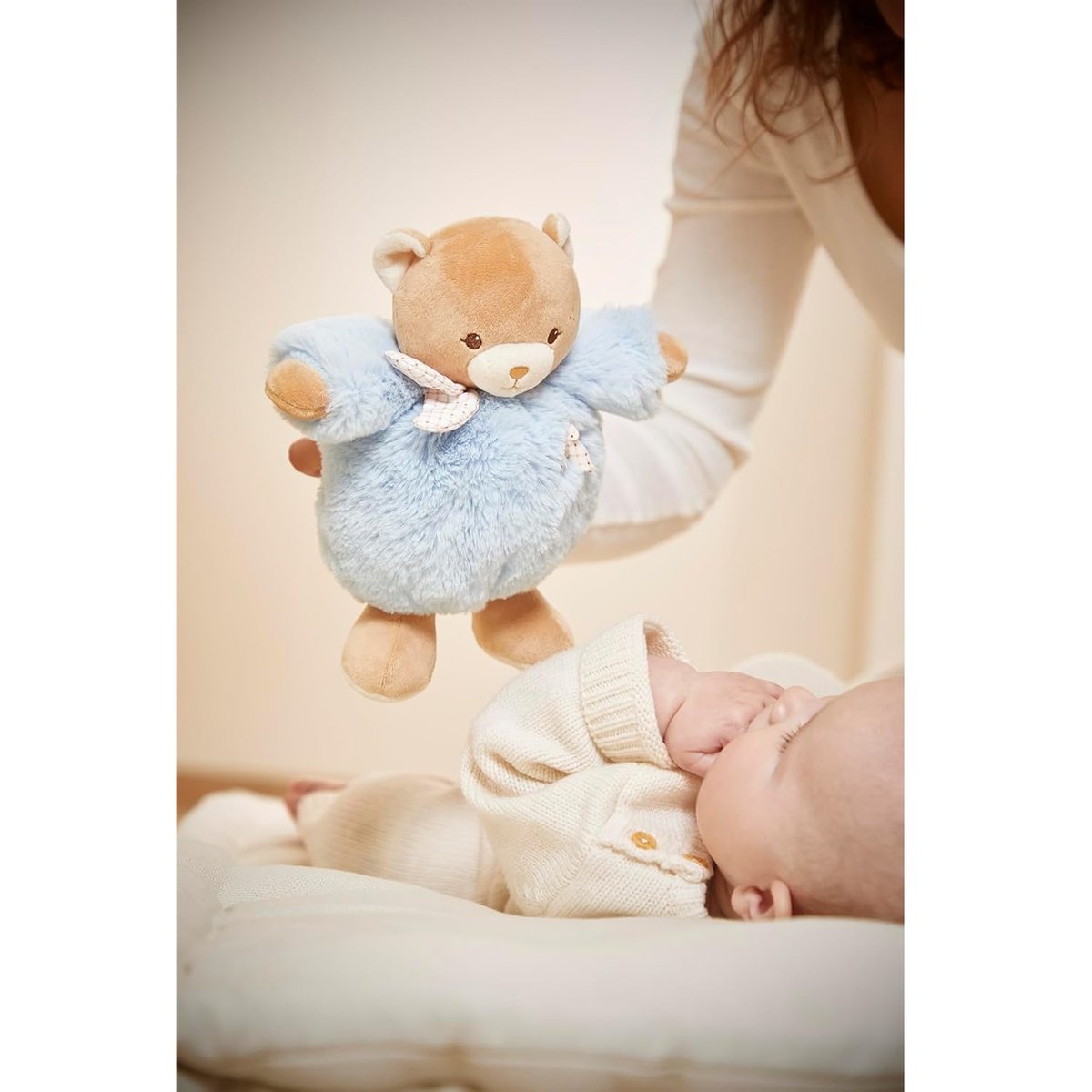 Peluche Ours Patapouf 17 cm bleu, KALOO
