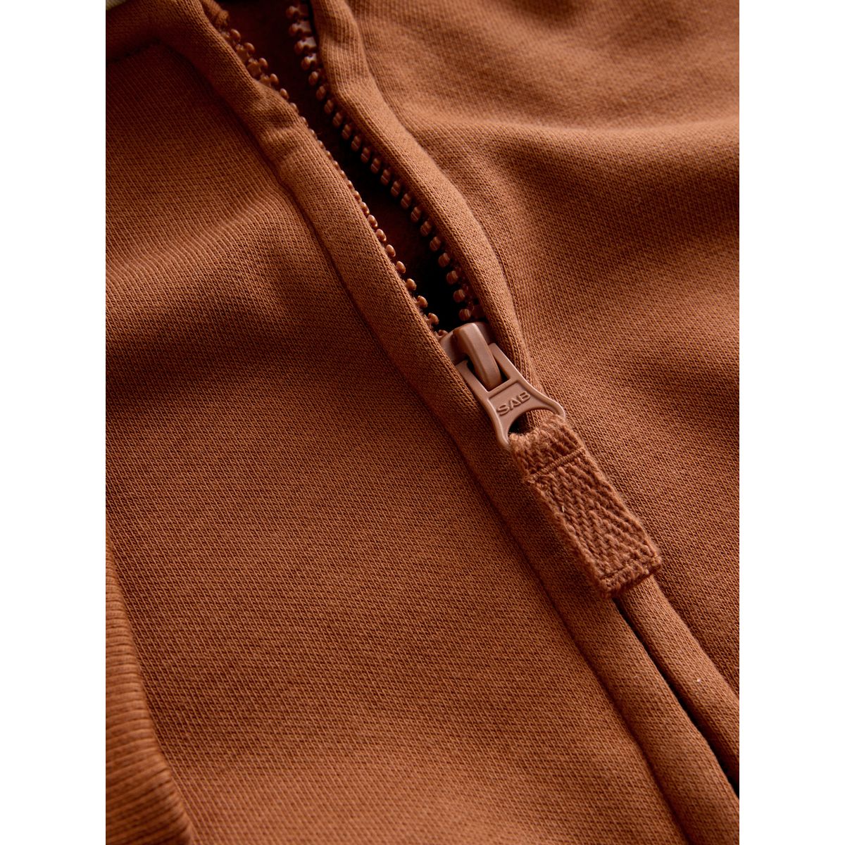 Sweat à capuche zippé orange, NEXT
