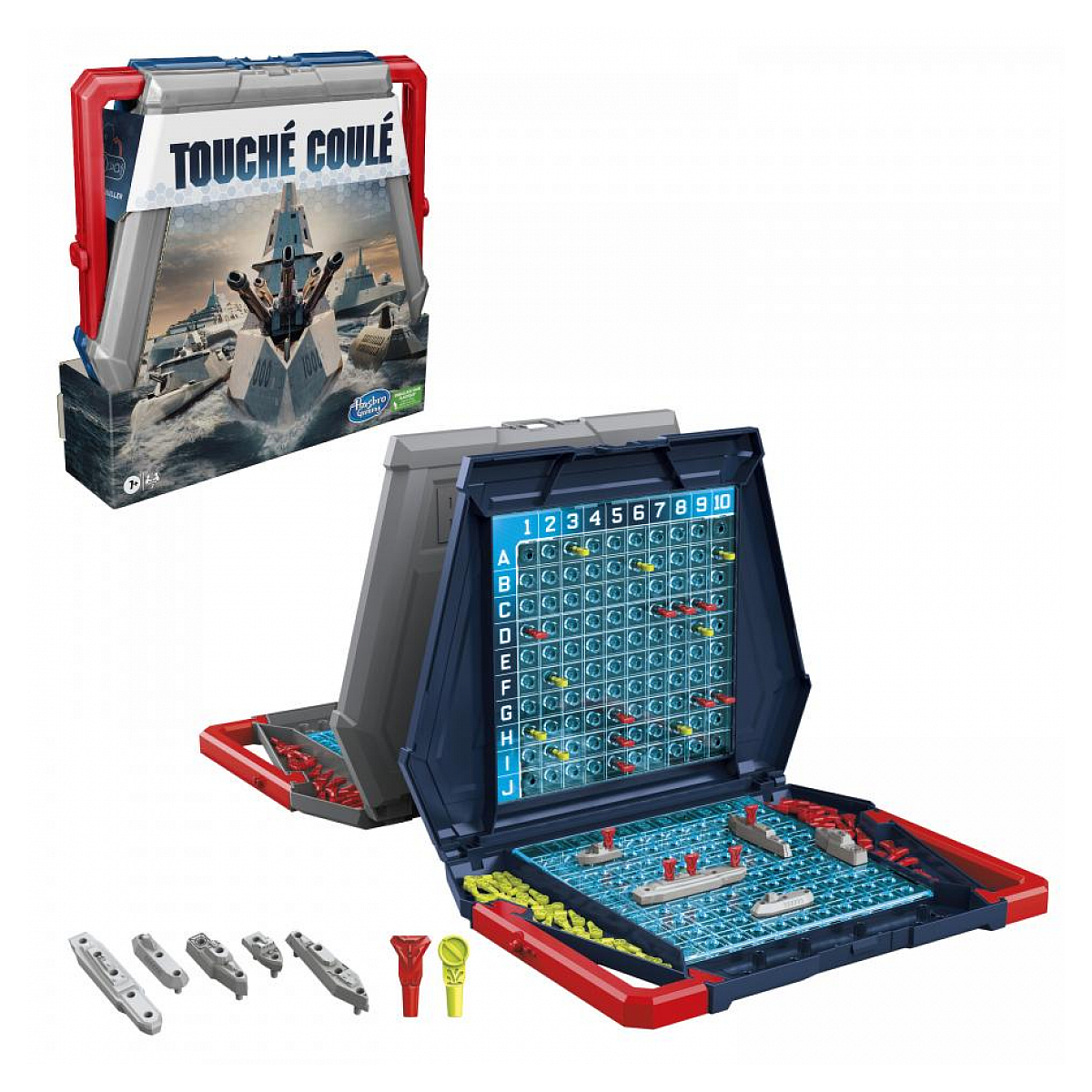 jeu de societe Touché coulé couleur unique, HASBRO