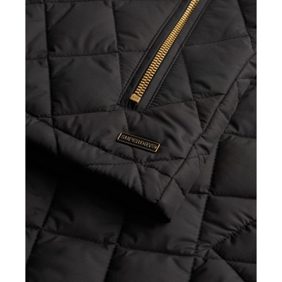 Gilet Matelassé Estate Country météorite noir, SUPERDRY