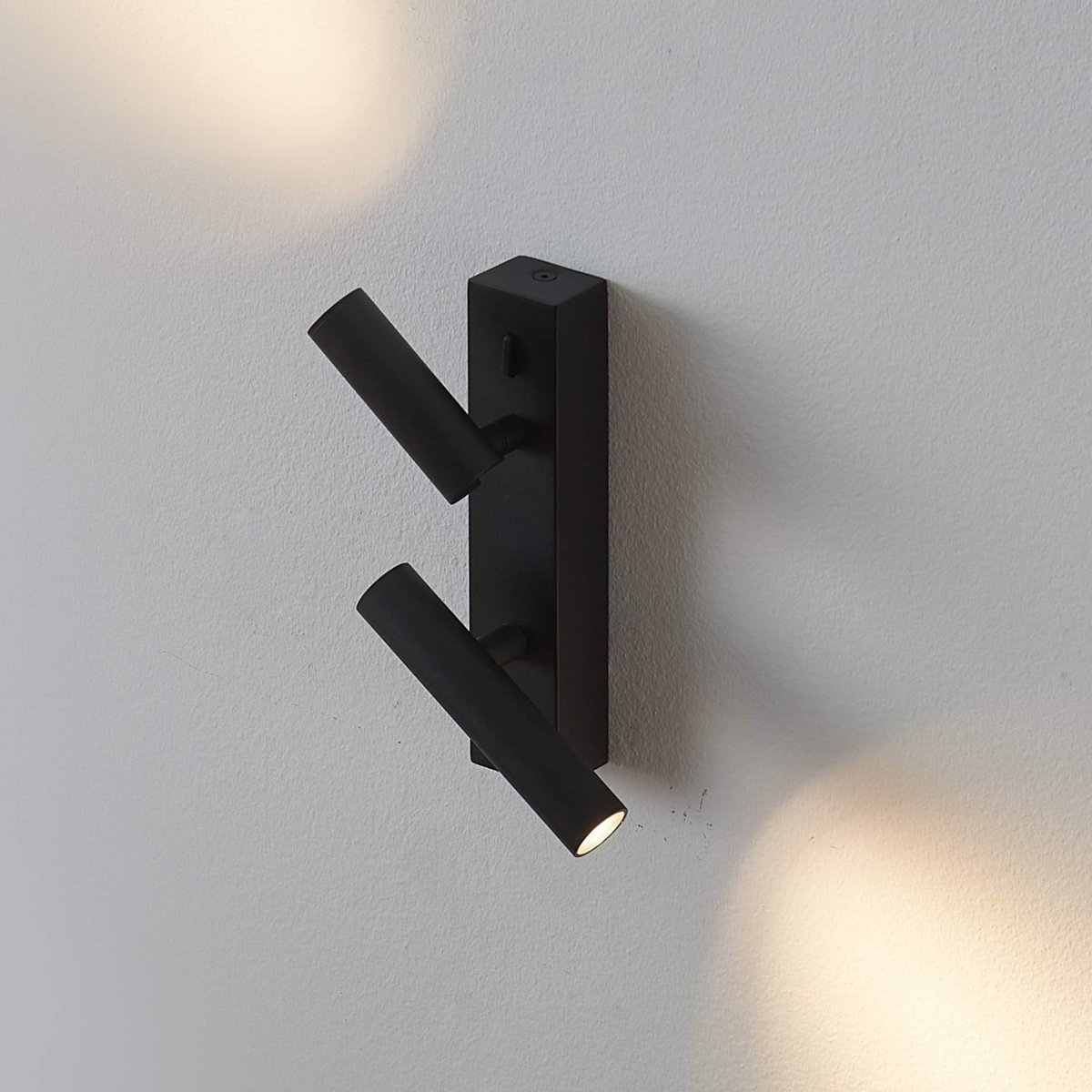 Applique compacte double liseuse LED - ELENKA noir, KOSILUM