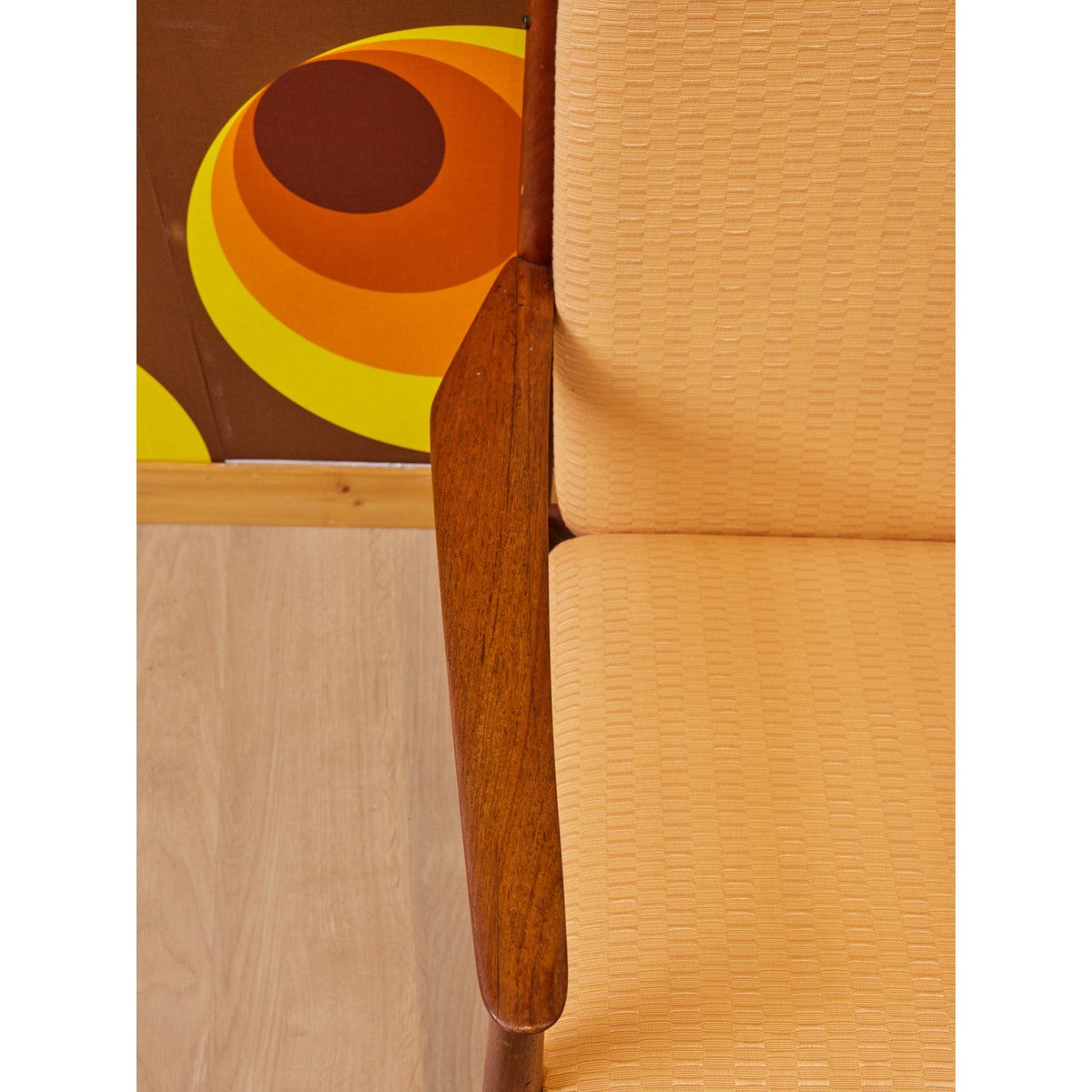 Paire de fauteuils scandinaves Jakob N°1394 - Bon état bois foncé, DEBONGOUT