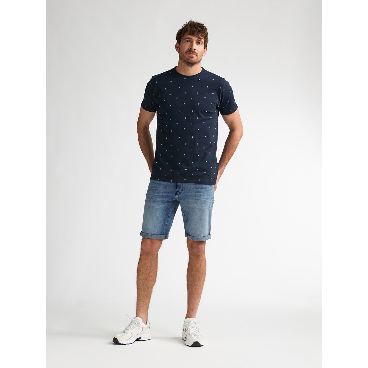 Short en jean regular-fit bullseye desertfox bleu forest fog, PETROL INDUSTRIES