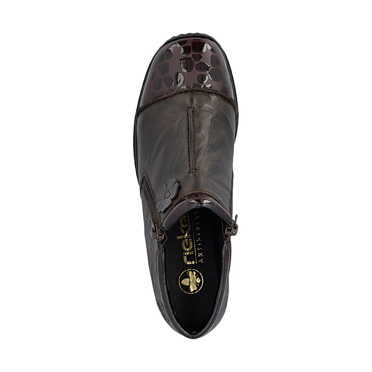 Boot Cuir Flowerrido marron, RIEKER