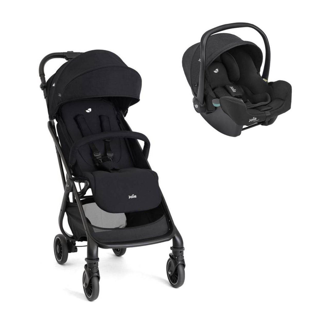 Pack duo poussette Tourist + siège auto i-Snug 2 noir, JOIE