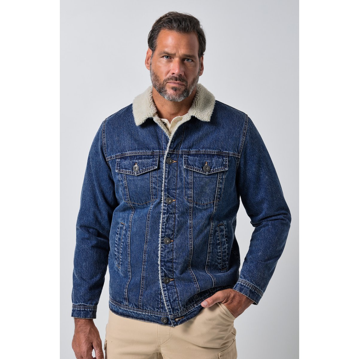Veste en denim bleu jean, JP1880