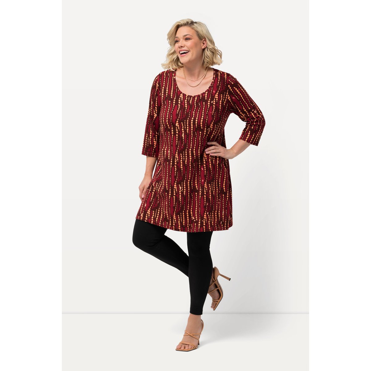 T-shirt long orange clair, ULLA POPKEN