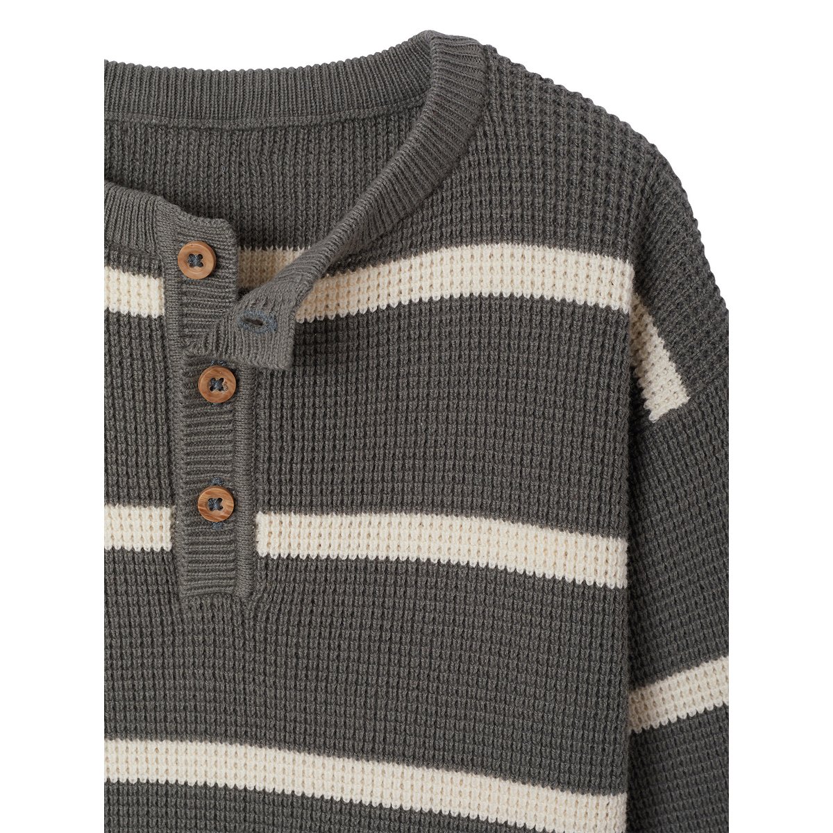 Pull manches longues vert de gris, VERTBAUDET
