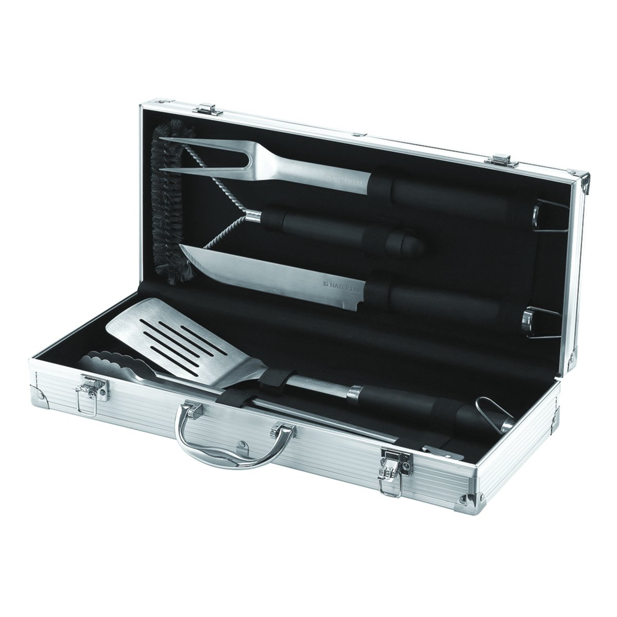 Set accessoires cuisson acier inox, NATERIAL gris / argent, NATERIAL
