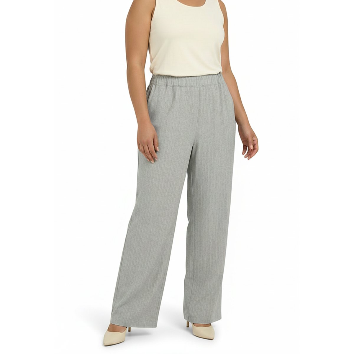 Pantalon Flare Fit gris, YOEK