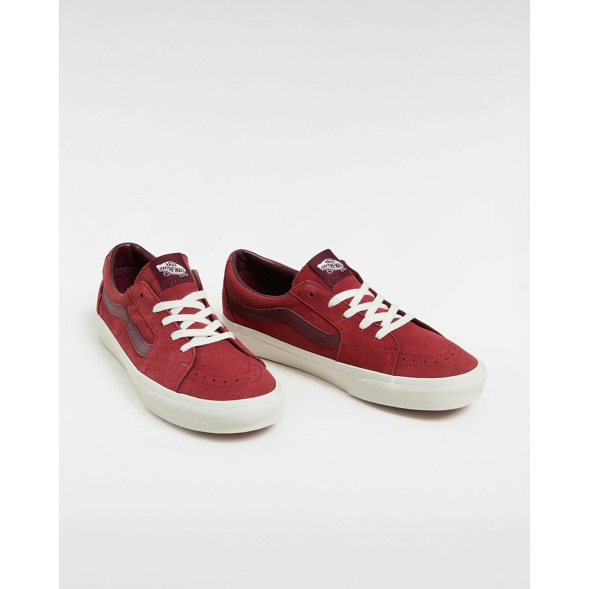 Baskets cuir SK8-Low rouge, VANS