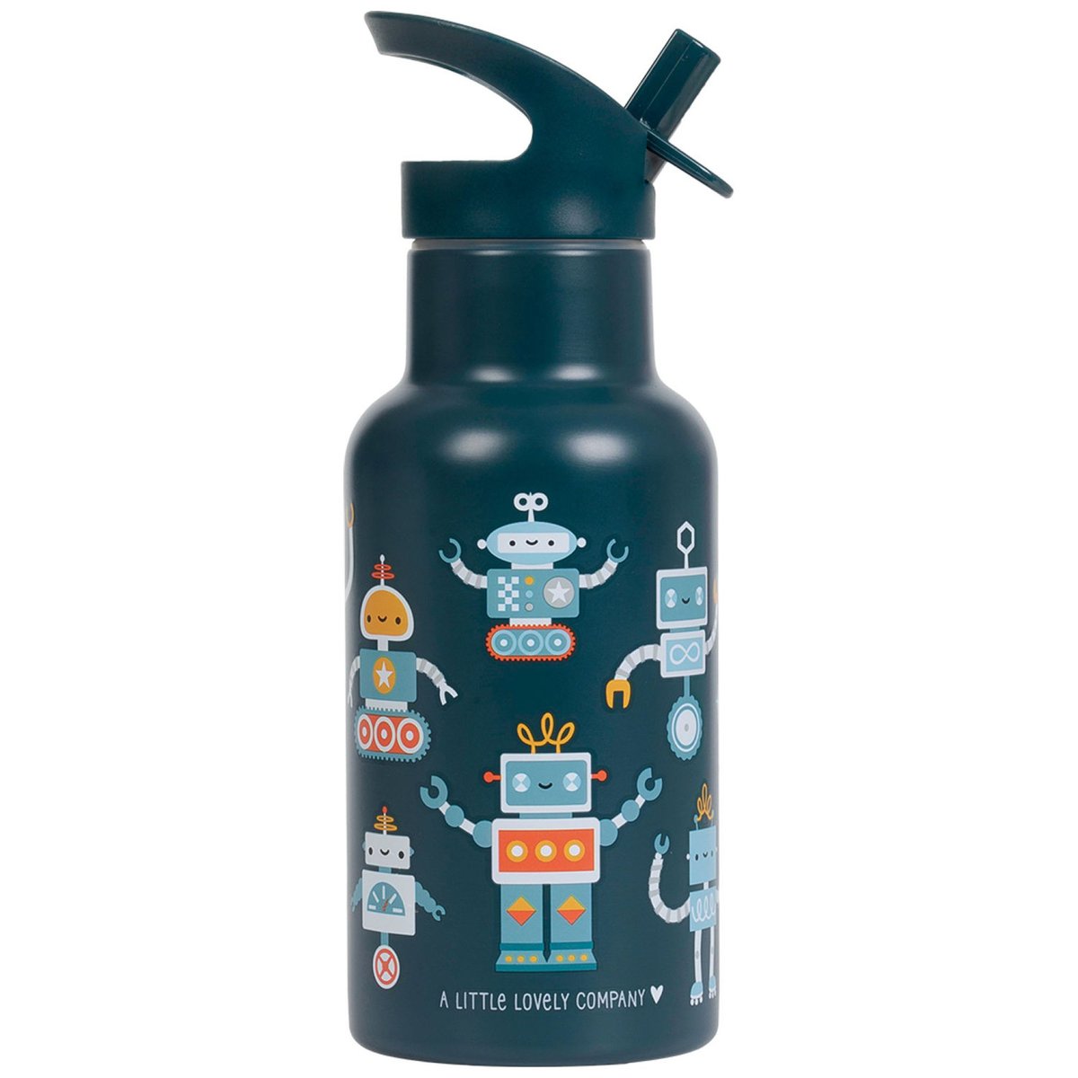 Gourde isotherme enfant 350 ml Robots couleur unique, A LITTLE LOVELY COMPANY