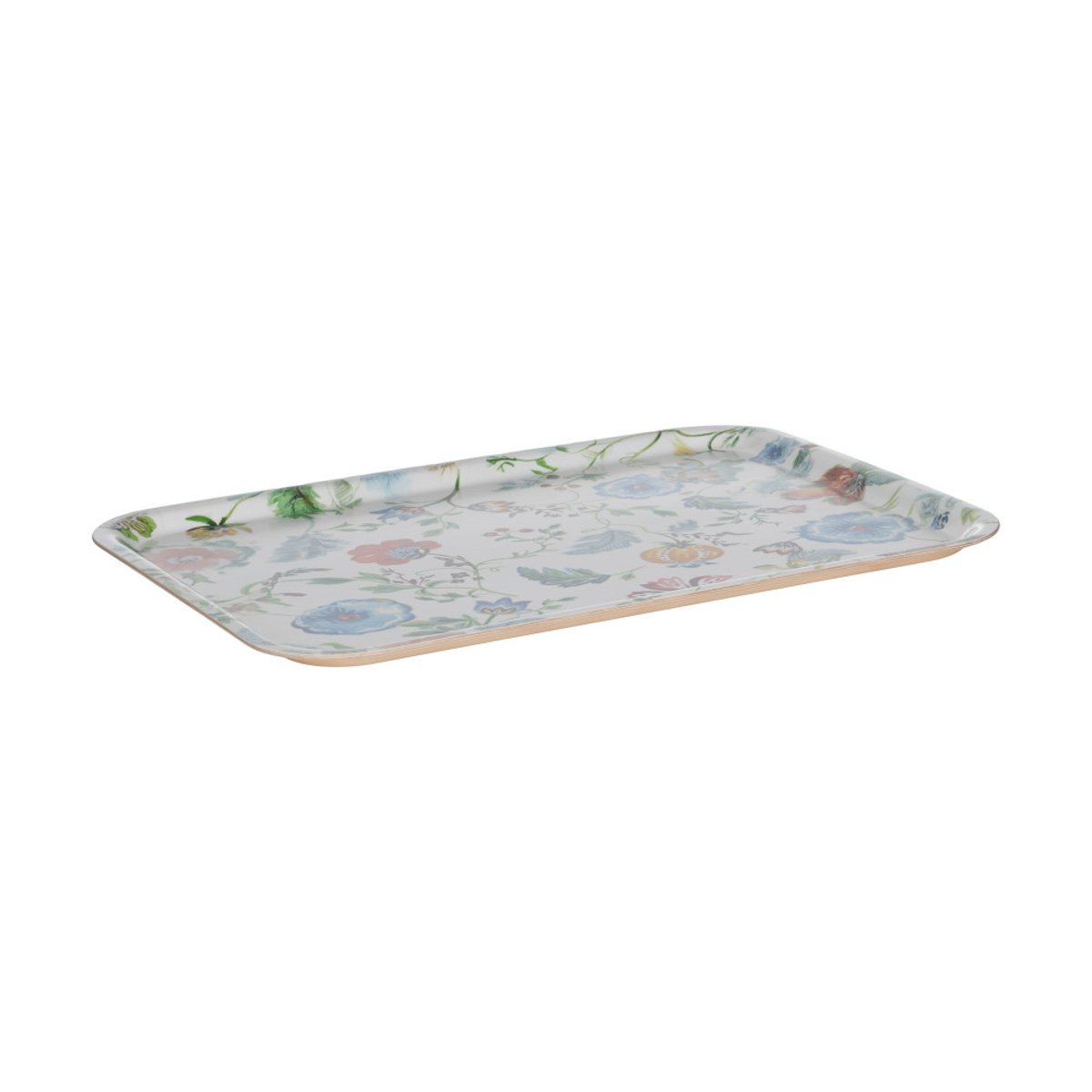 Plateau rectangulaire Camelia 43cm x 33cm multicolore, TABLE PASSION