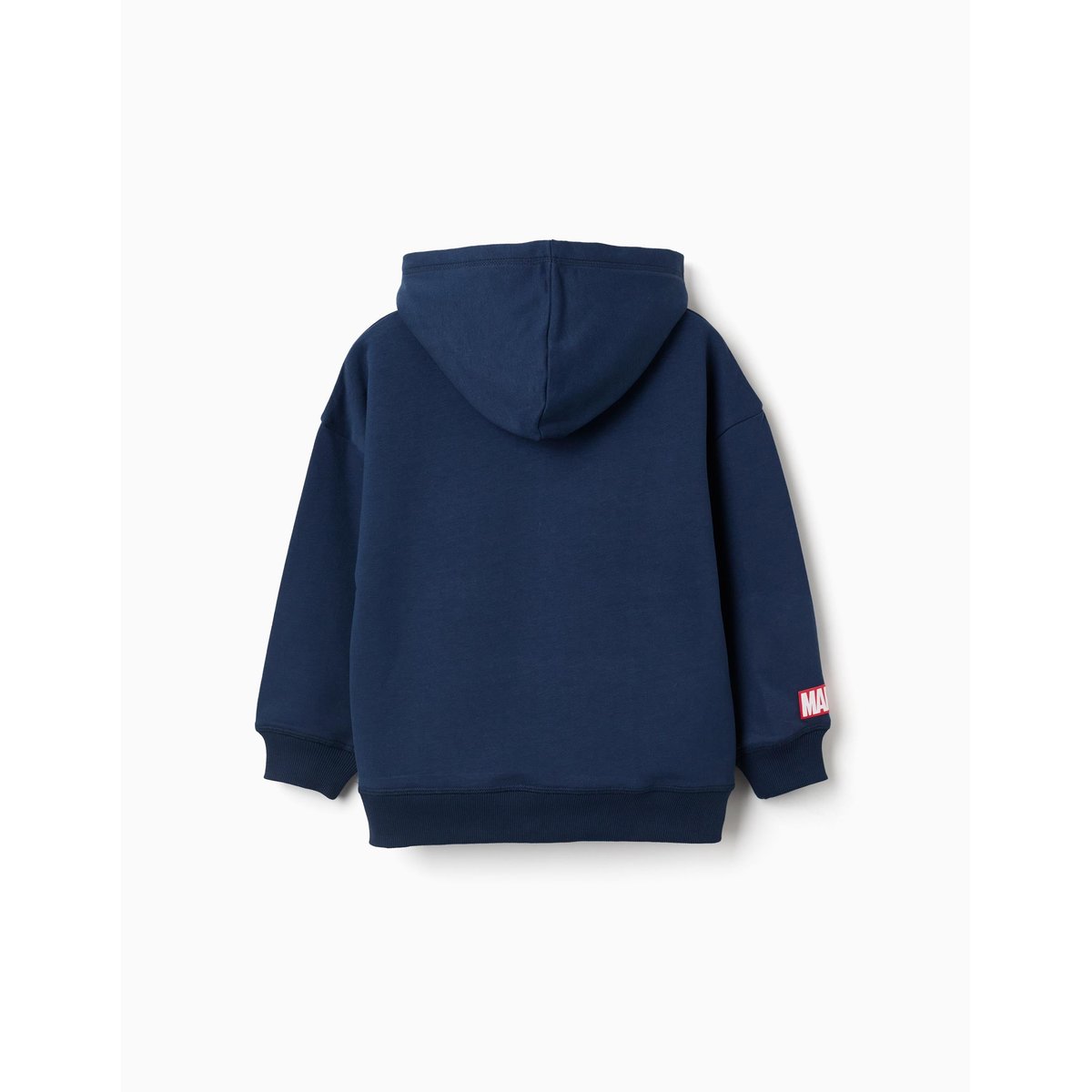Sweat en coton peigné à capuche et imprimé Hulk bleu foncé, ZIPPY