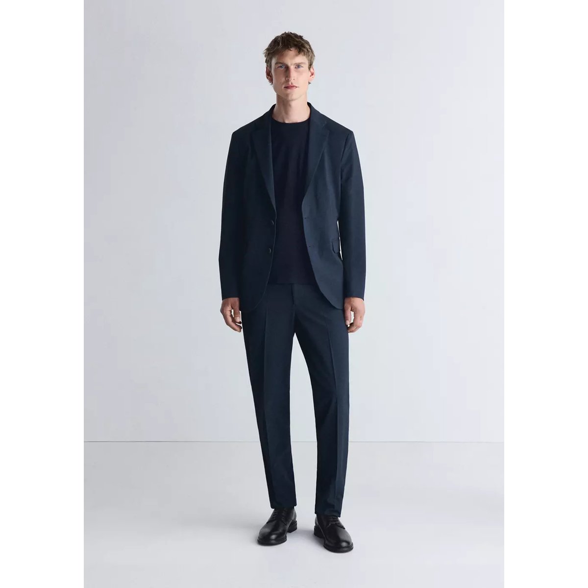 Pantalon thermorégulateur coupe slim bleu, MANGO MAN