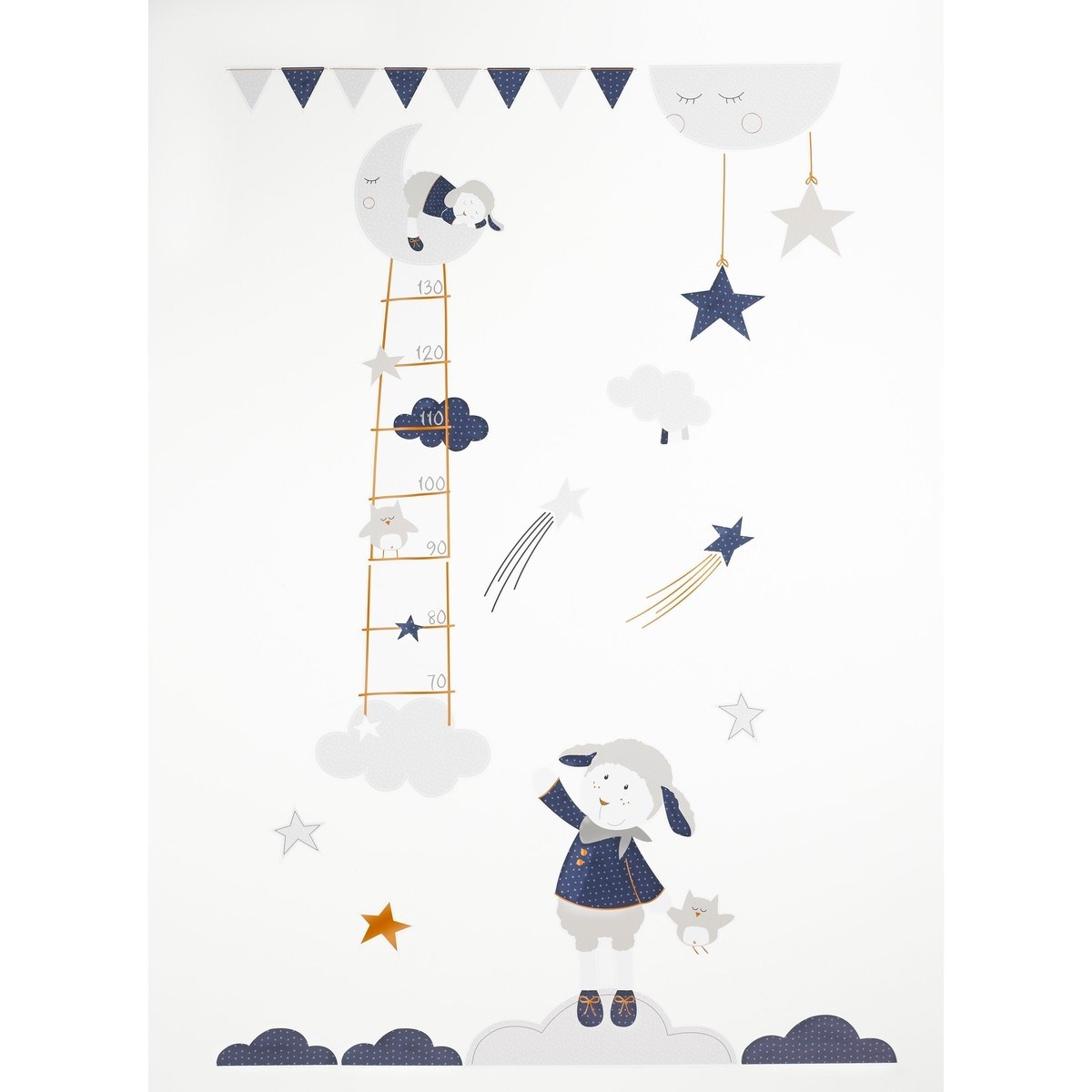 Stickers muraux Mouton en Papier blanc, SAUTHON