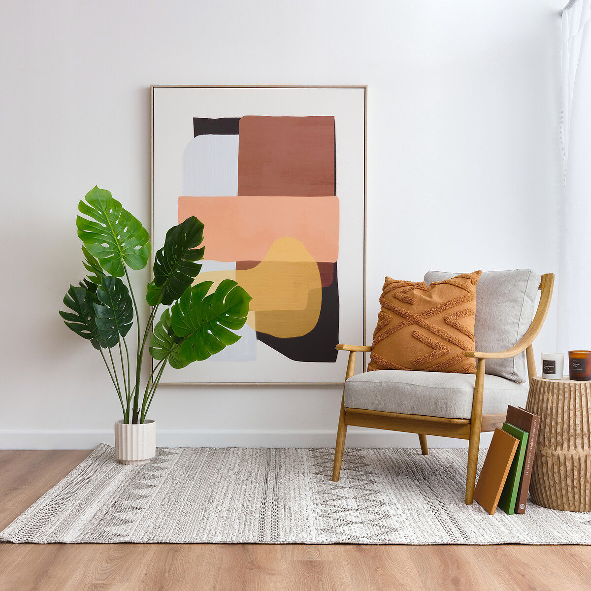 120cm Artificial Real Touch Monstera/Cheese Plant green, SO'HOME