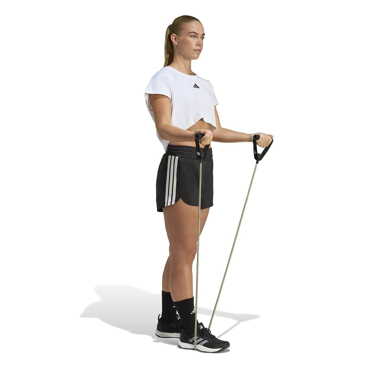 Short de sport PACER noir, adidas Performance