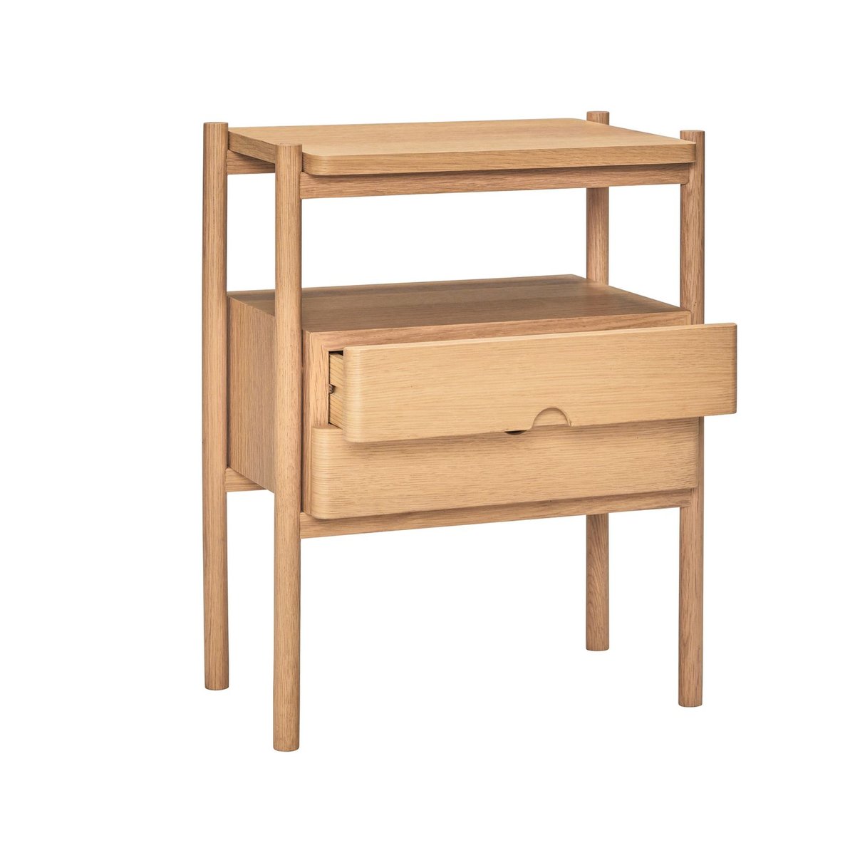 Table de chevet bois tiroirs Appeal bois clair, HUBSCH