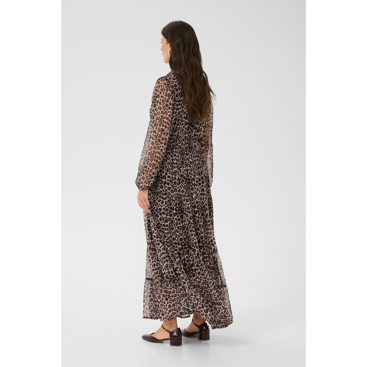 Robe beige animalier natraul animal spots, CREAM