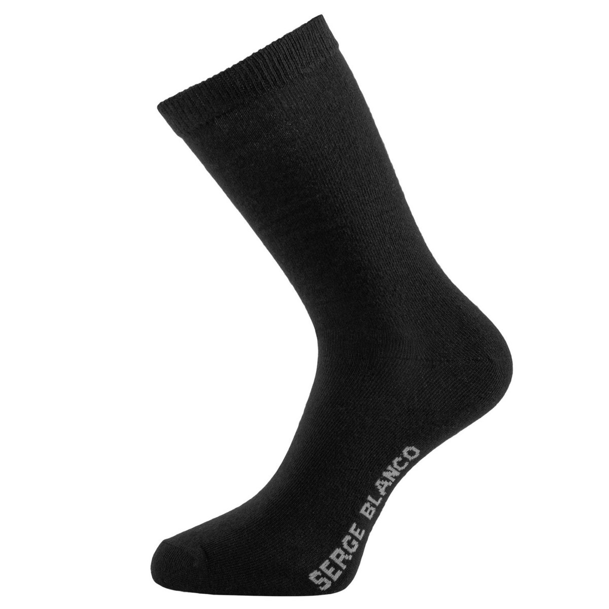 Lot De 10 Chaussettes Coton Peigné noir/gris anthracite chiné, SERGE BLANCO