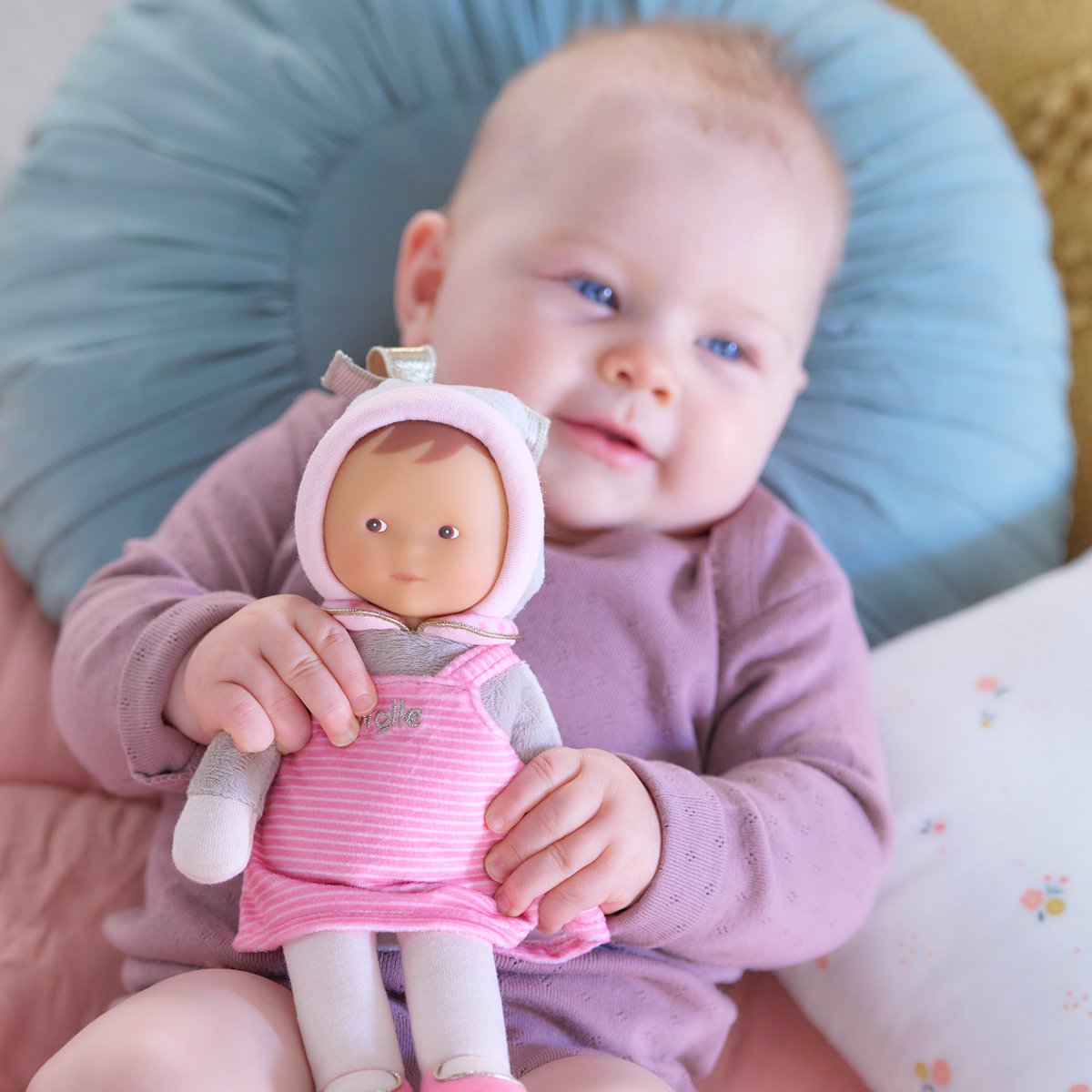 Doudou Miss Rayée Rêves d'Étoiles rose, COROLLE