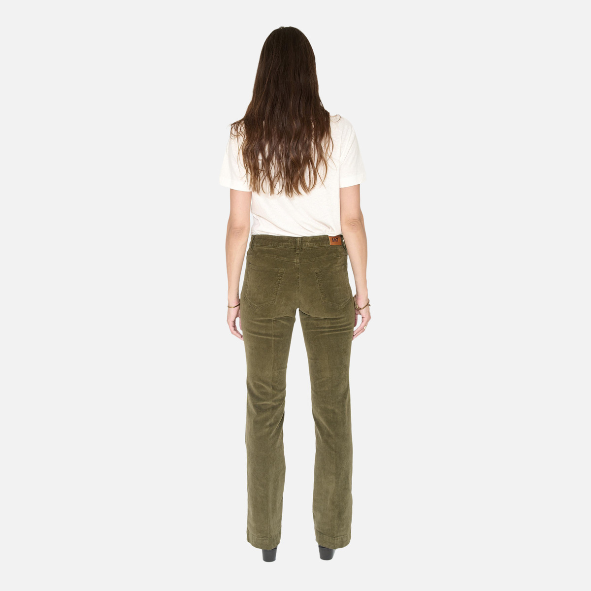 Pantalon THE DIANA VELVET kaki, MKT STUDIO