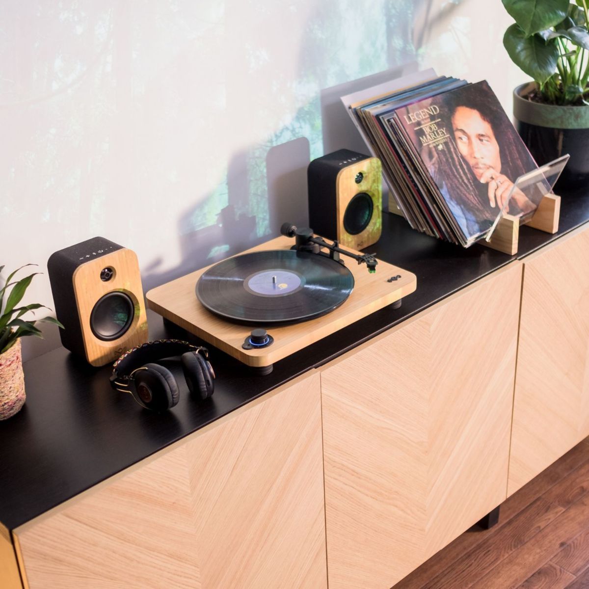 Platine vinyle Stir it Up LUX beige et noir, MARLEY
