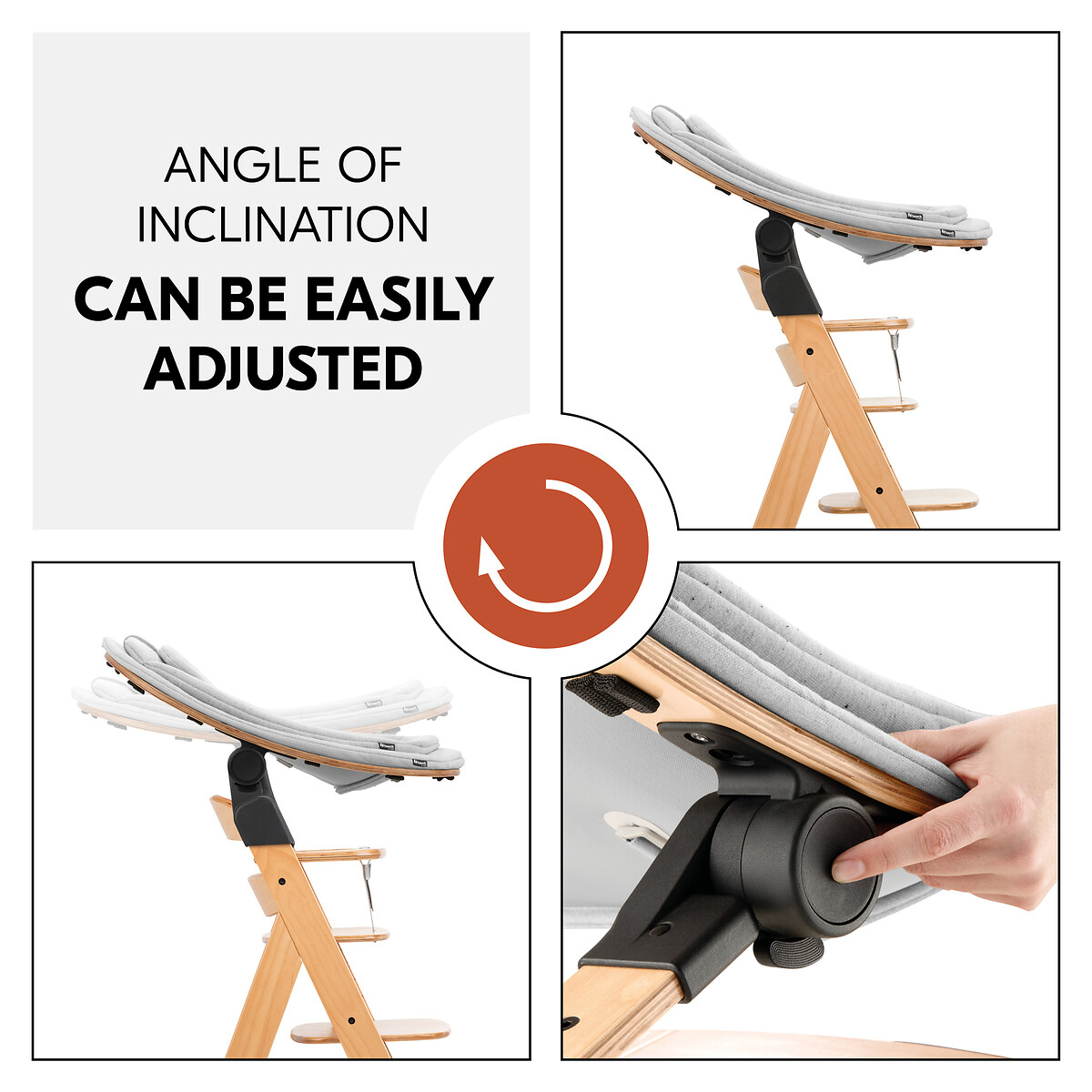 Highchair Bouncer Eco grey, HAUCK
