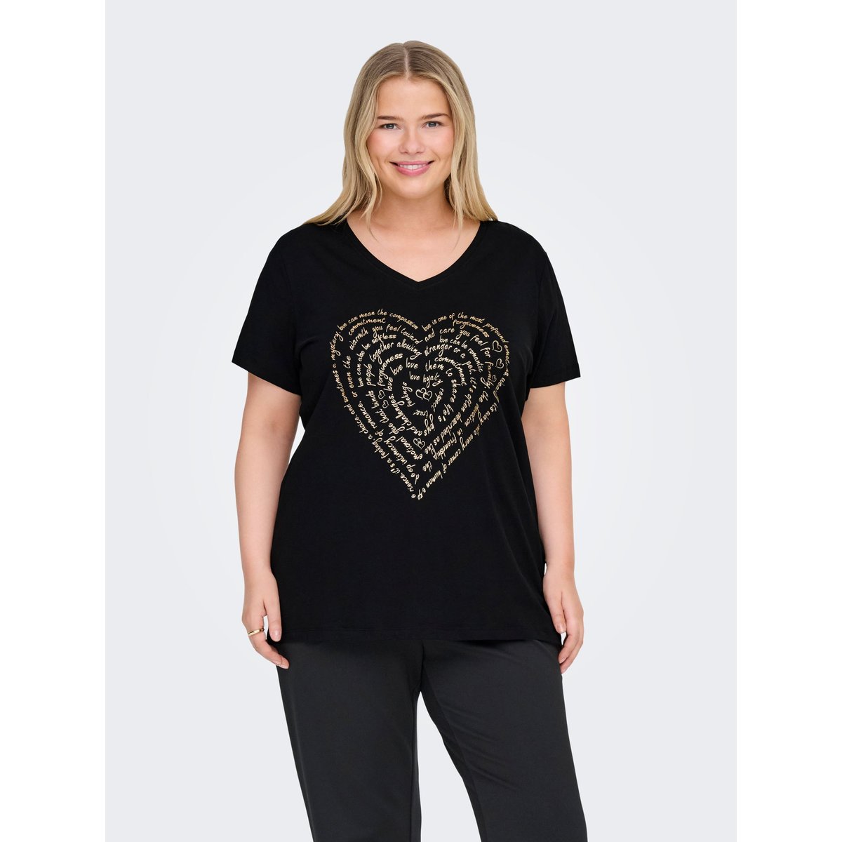 T-Shirt noire - black, ONLY CARMAKOMA