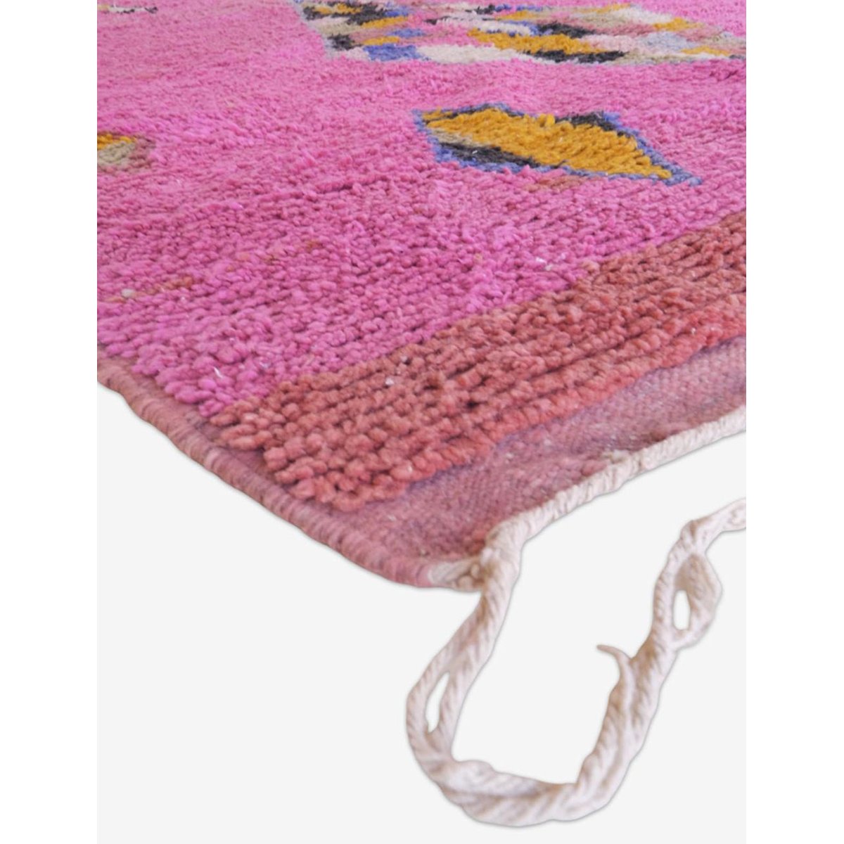 Tapis berbère en laine Boujad 196 x 312 cm rose poudrée, AFK LIVING