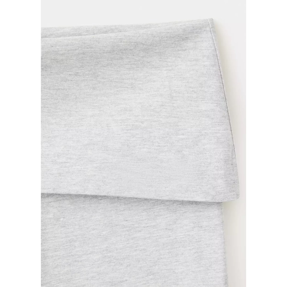 Leggings taille retournée gris chiné clair, MANGO TEEN