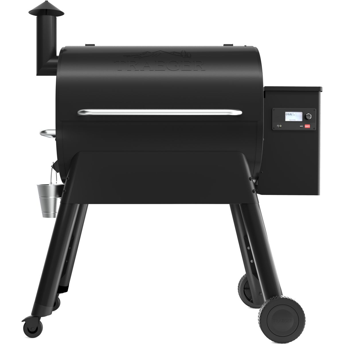 Barbecue pellet Pro 780 noir sur chariot, grille haute 76x18 cm, grille basse 76x48 cm noir, TRAEGER