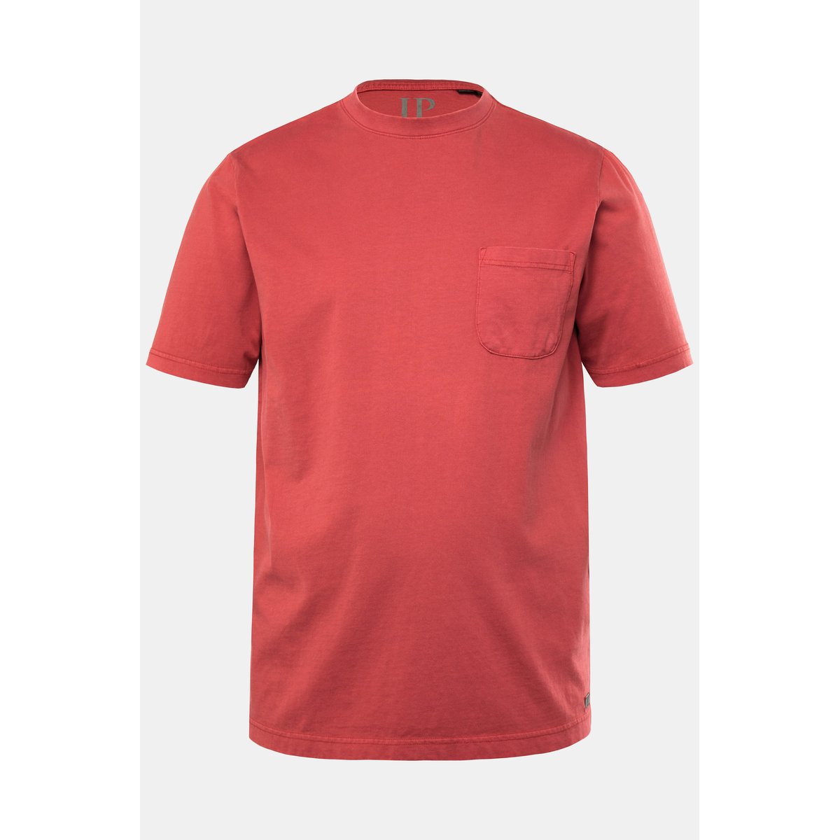 T-shirt style vintage. Manches courtes et rouge brique, JP1880