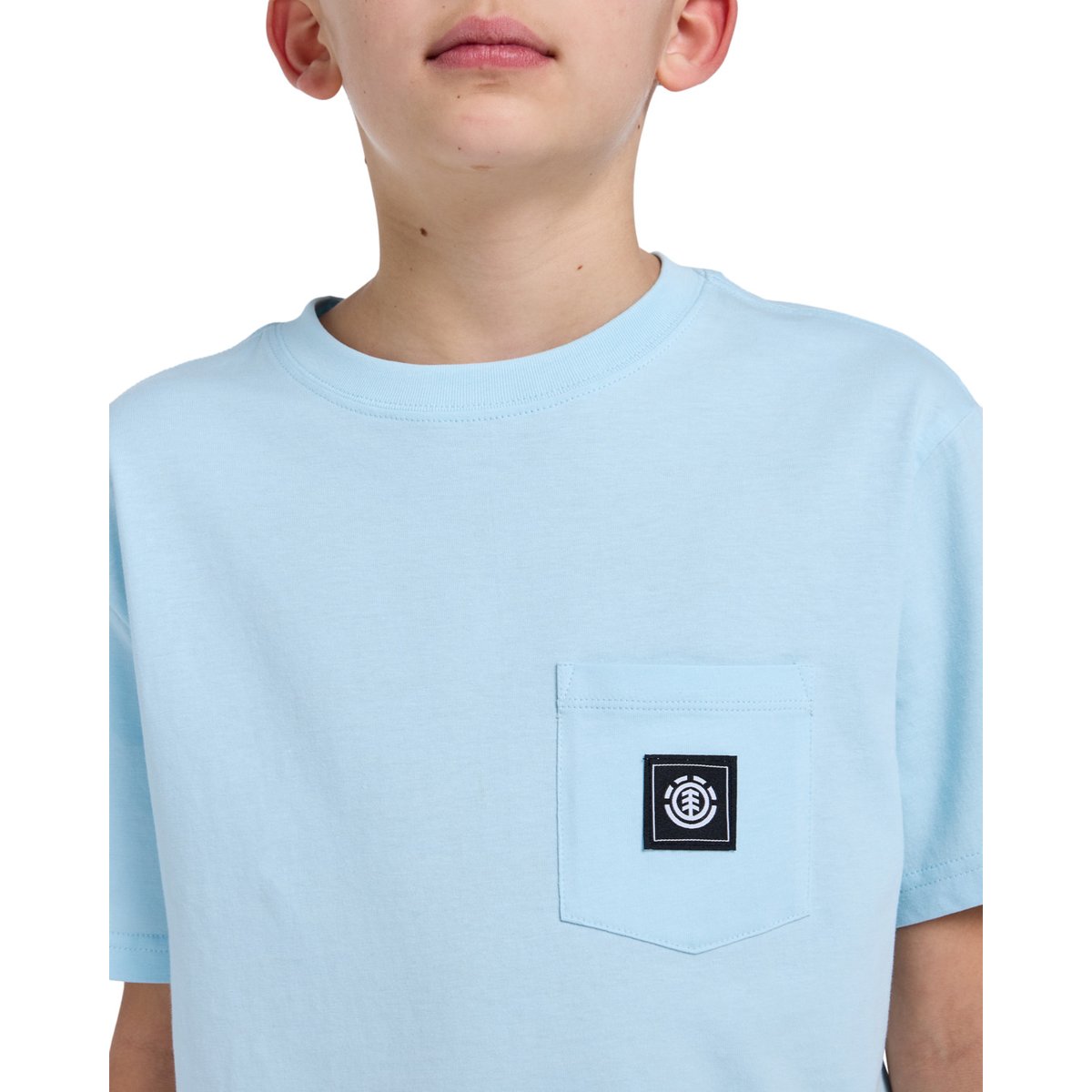 T-shirt à manches courtes à poche ICON LABEL bleu omphalodes, ELEMENT