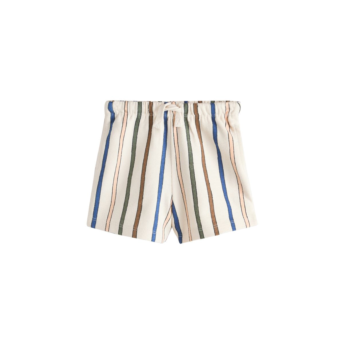 Shorts texturés, lot de 3 rayures vert sauge, jaune tendre et pastel, NEXT