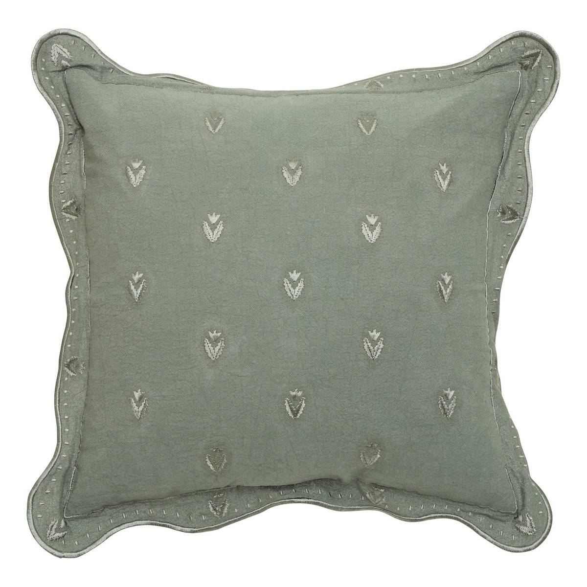 Coussin carré MONA vert, ATMOSPHERA