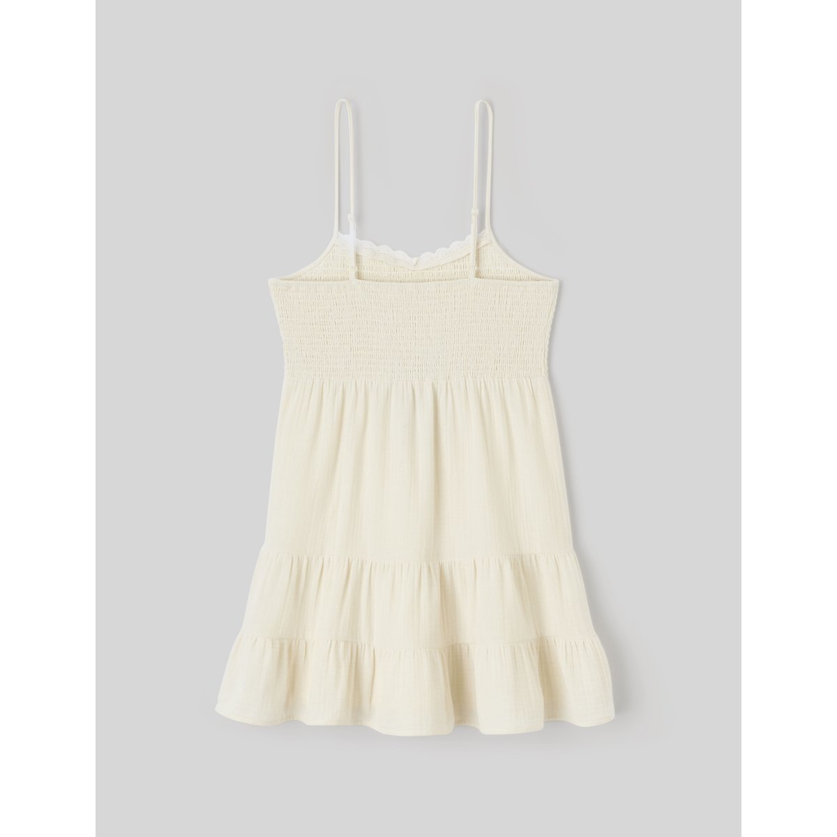 Robe courte gaze de coton naturel, BZB