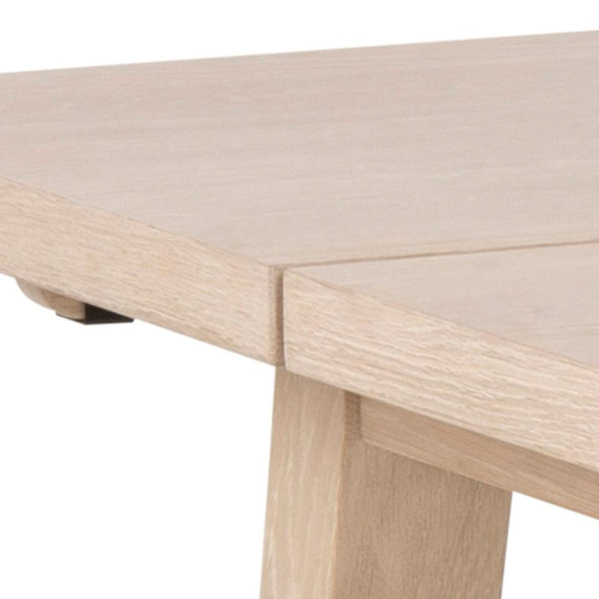 Table à manger rectangulaire en bois blanchi L200 8 personnes - ALISIA bois clair, HELLIN, DEPUIS 1862