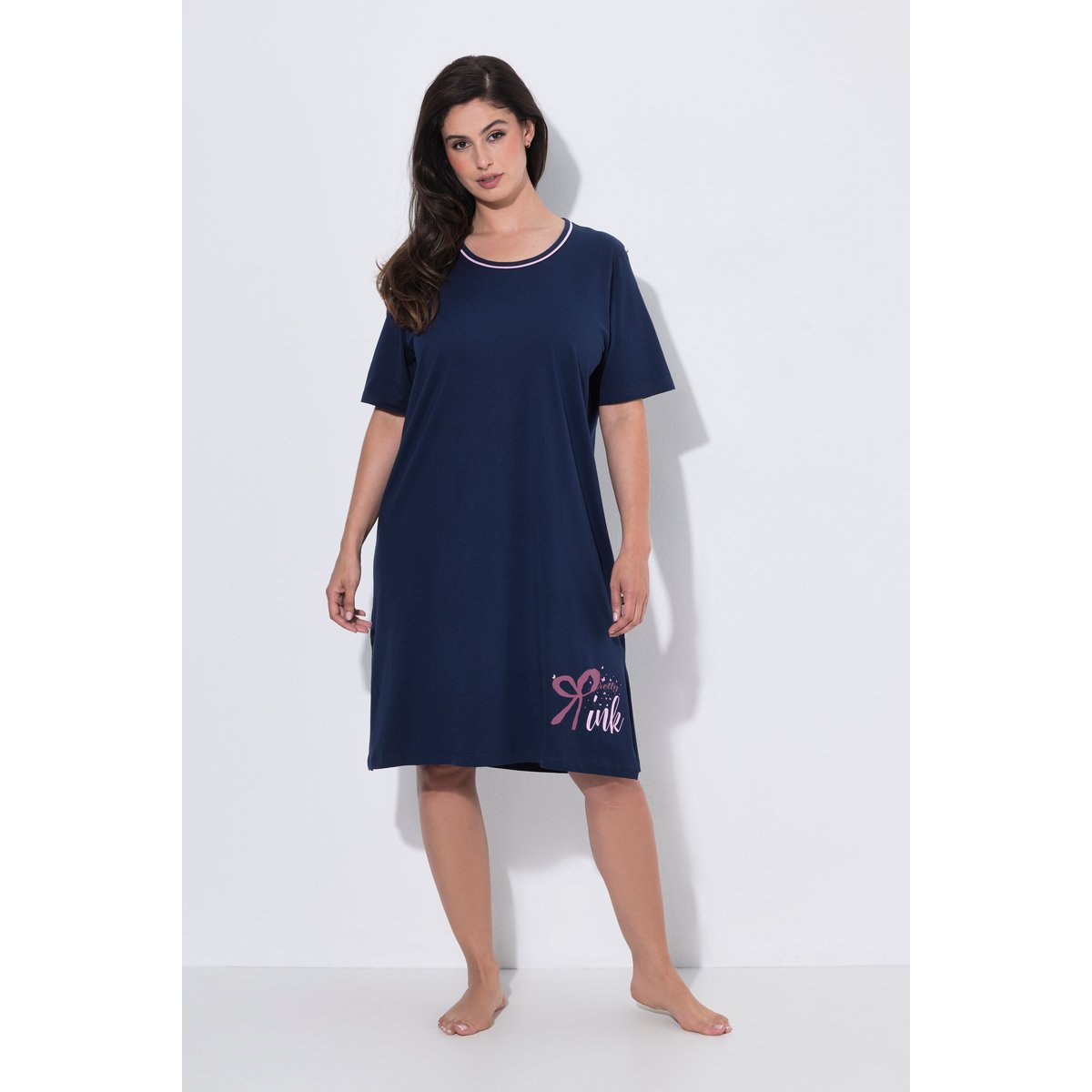 Grands t-shirts en lot de 2 bleu nuit, ULLA POPKEN