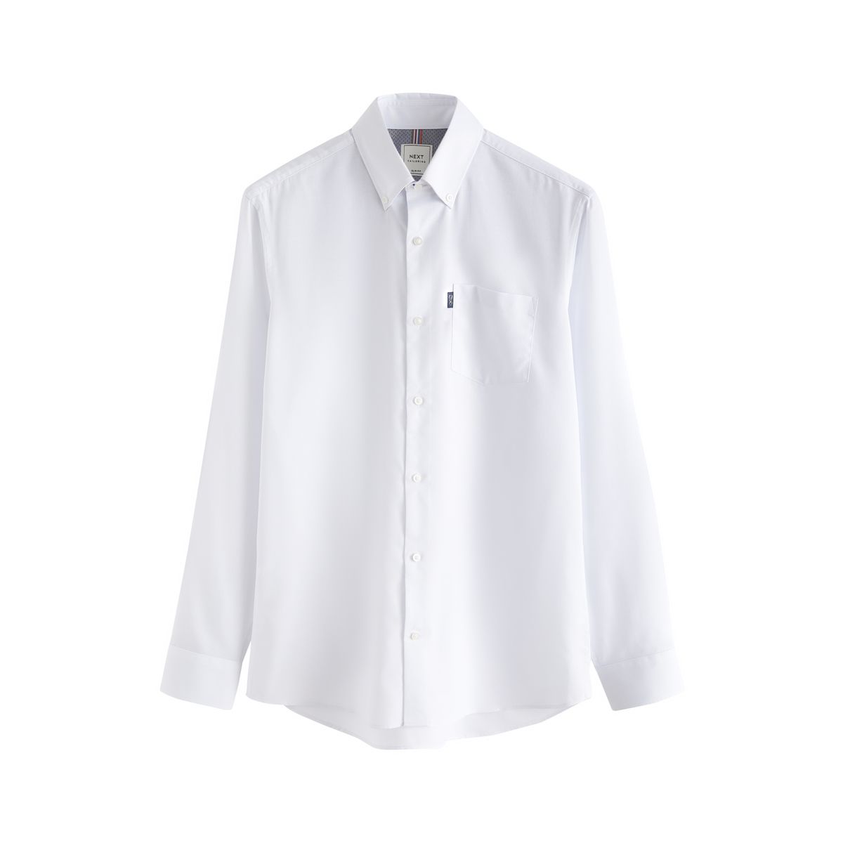 Chemise oxford slim boutonnée blanc, NEXT