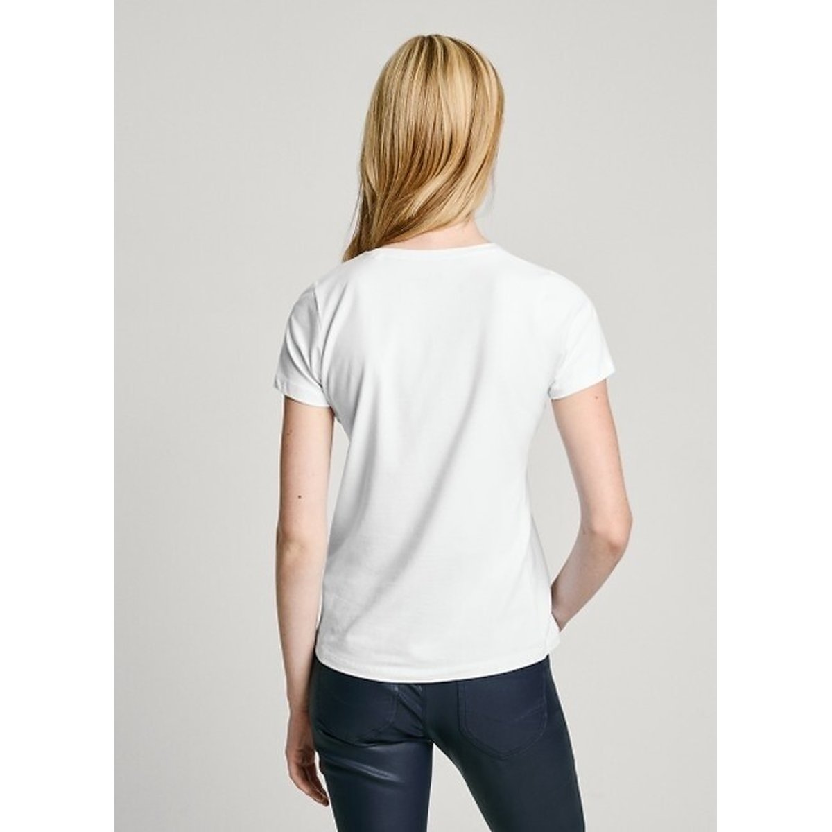 T-shirt manches courtes, logo devant blanc, PEPE JEANS
